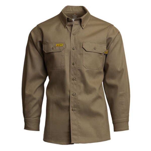 LAPCO 6oz Gold Label Uniform Shirt in Khaki